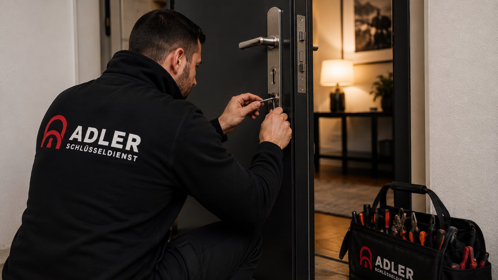 Austausch eines Schließzylinders durch Adler Schlüsseldienst